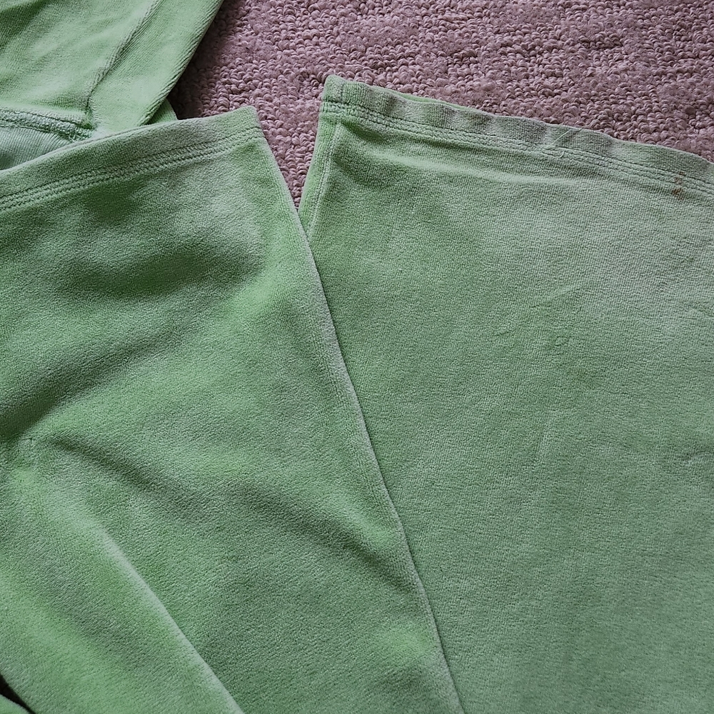 Juicy Couture Tracksuit Lime Green Velour Set  Authentic *RARE* - Picture 7 of 8